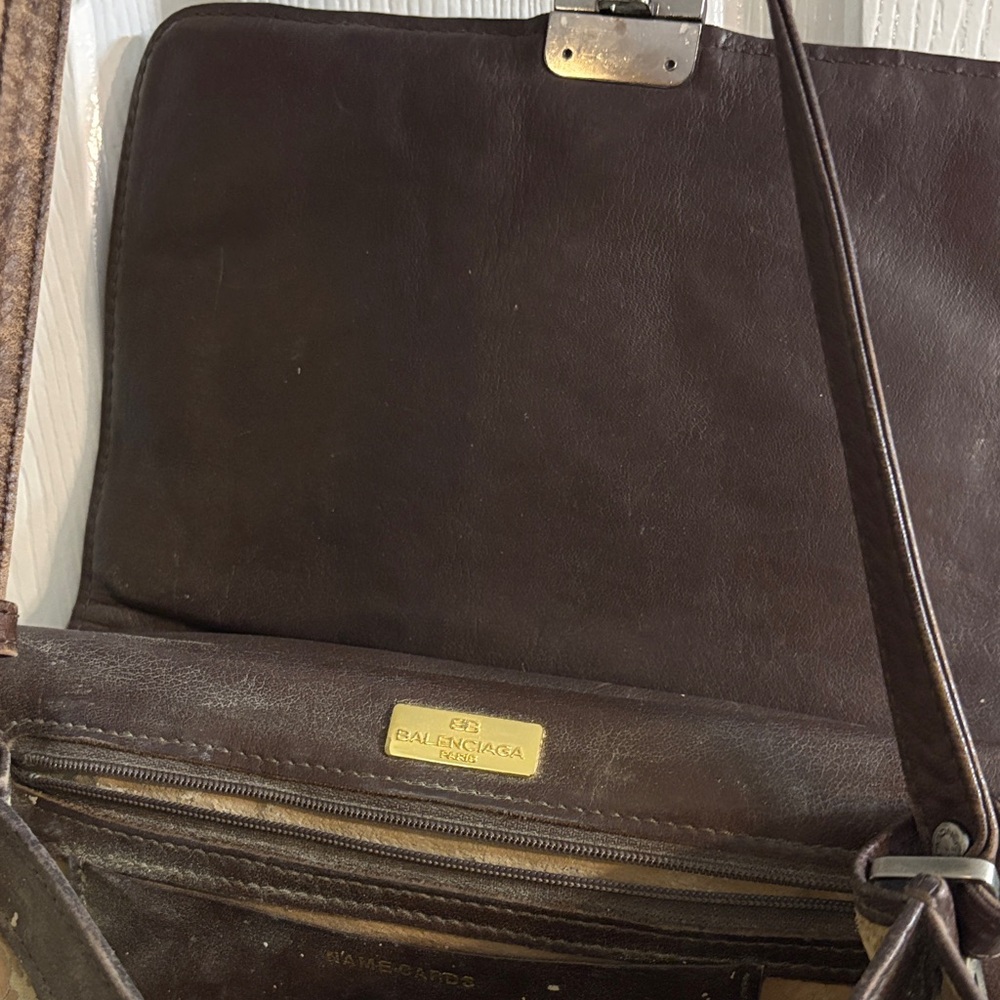 Balenciaga Dark Brown Messenger Bag - Picture 11 of 17